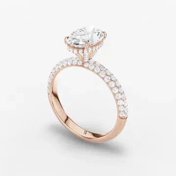 Lyre  Oval 14KR Ring - Loading