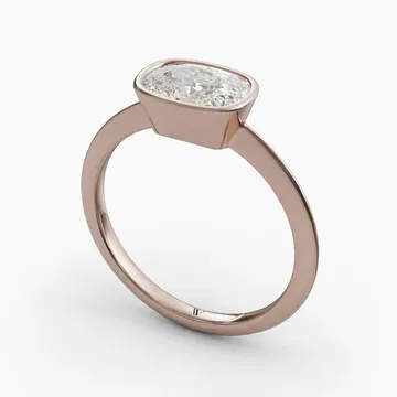 Galen Elongated Cushion 14KR Ring - Loading